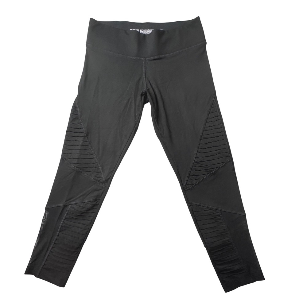 PINK Victoria's Secret Leggings Womens S Black Ultimate Moto Ribbed Athleisure